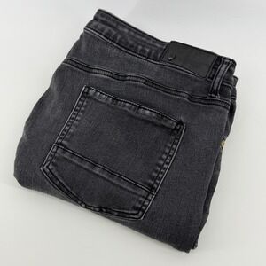 Fried Denim Mens 38x32 Gray Stretch Jeans Charcoal Wash Straight Leg Pants